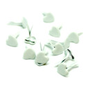 200x Herzklemmen weiß – Kopf 7×8 mm,...