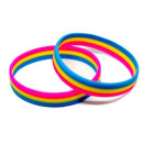 Pansexuell-Armband Horizontal/Pink-Gelb-Blau12mm