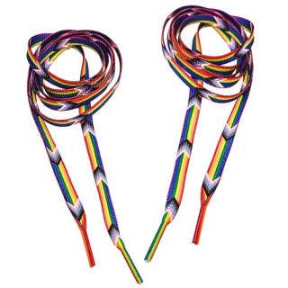 Rainbow+Trans*-Schnürsenkel 120cm x 9mm Regenbogen-Trans