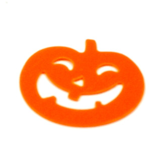 Halloween Konfetti orange K&uuml;rbisse + wei&szlig;e Geister