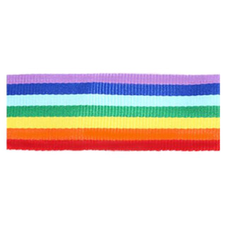 10 Meter Neon-Regenbogen-Band 25mm 0,69€/Meter Stoffband 7Farben