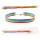 Regenbogen Stoffarmband 1cm breit 15 - 21cm Umfang
