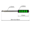 Teleskop-Flaggenstange aus Metall mit Schaumstoffgriff...