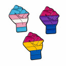 LGBT-Faust-Pin Faust-Anstecker Pride-Farben Varianten