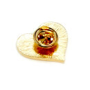 Demi Herz Pin Butterfly Clip 2,5cm Pride Herz-Anstecker Demisexuell
