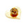 Demi Herz Pin Butterfly Clip 2,5cm Pride Herz-Anstecker Demisexuell