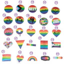Aufkleber Regenbogen 1Stück PRIDE verschiedene...