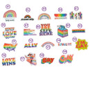 Aufkleber Regenbogen 1Stück PRIDE verschiedene Motive 3-7cm