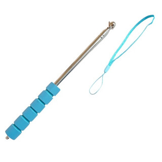 Flaggenstange aus Metall mit Schaumstoffgriff Hellblau 28–160 cm) Teleskop-Flagenstab
