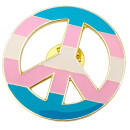 Trans-Peace-Anstecker LGBT Pin 34mm Frieden...