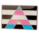 Straight Allies-Trans-Flagge Pin Rechteck Pride 20x14mm