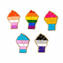 LGBT Faust Pin Faust-Anstecker 25mm Pride Varianten
