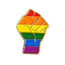 Regenbogen Faust Pin Faust-Anstecker 25mm Pride