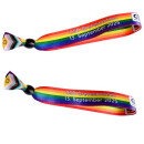 Soli-Bändchen CSD Grevesmühlen 2025 New-Rainbow Stoffarmband 2cm x 35cm