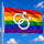 Regenbogen + Gay Symbol