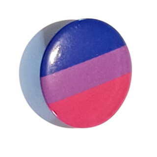 LGBT Button Bi-Sexuell 30mm Anstecker Pin Bisexuell