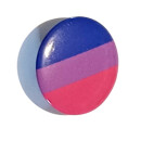 LGBT Button Bi-Sexuell 30mm Anstecker Pin Bisexuell