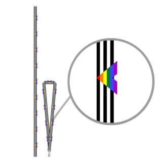 Lanyard Straight Ally mit Haken