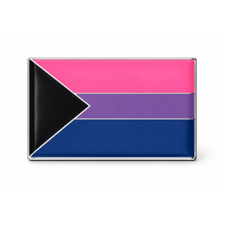 Demi-Bisexuelle-Pride-Pins Rechteck 25mm Pride Anstecker