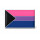 Demi-Bisexuelle-Pride-Pins Rechteck 25mm Pride Anstecker