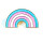 Regenbogen-Pins in Trans* Farben LGBT 30x 15mm