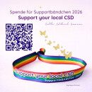 Supportbändchen 2026 - Support your local CSD 15mm x 35cm