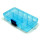 10 Fächer Boxen Hellblau-Transparent