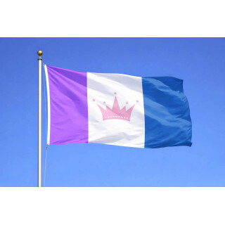 Drag Pride Flagge 90 x 150 cm – Pride Flagge mit Krone
