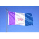 Drag Pride Flagge 90 x 150 cm – Pride Flagge mit Krone