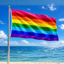 8-Streifen-Regenbogen Pride Flagge 90 x 150 cm