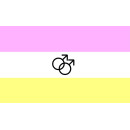 Flagge Twink – Pastell Prideflag mit Symbol
