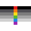 Flagge Heteroflexible – Prideflag Grau Regenbogen...