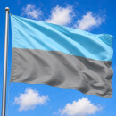 Flagge Autosexuell – Prideflag Hellblau Grau 90x150cm