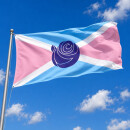Flagge Crossdresser – Prideflag mit Rose 90x150cm