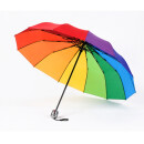 Regenbogen Taschenschirm – Pride Schirm kompakt 106 cm