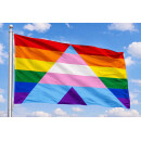 Regenbogen-Trans*Ally Flagge – Rainbow-Ally Pride...