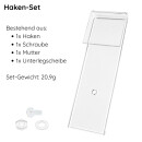 Transparentes Haken Befestigungsset für Flyer- und...