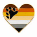 Bear Pride Herz mit Butterfly Clip 2,5 cm Bären...
