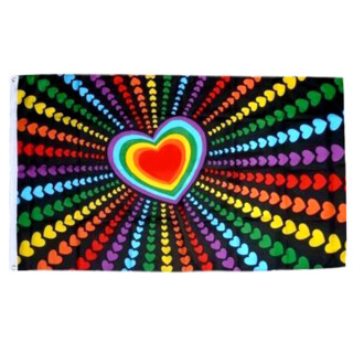 Regenbogen-Herzen
