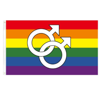 Regenbogen + Gay Symbol