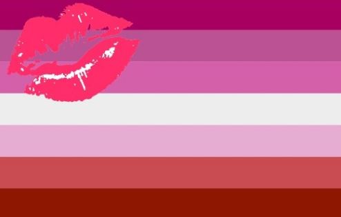 Flagge für Lippenstift-Lesben