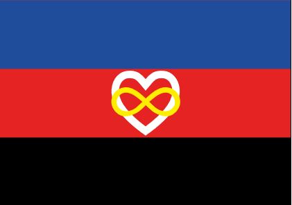 Alternative Flagge für Polysexualität